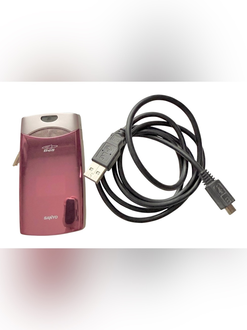 Rare Sanyo Katana LX SCP-3800 - Pink (Bell) Cellular Flip Phone